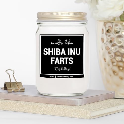 YouNique Designs Shiba Inu Lavender Vanilla Candle