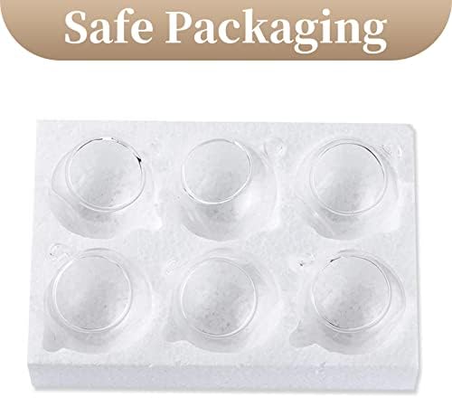 Sziqiqi 20pcs Tea Light Holders with 4 Extra 236inch Clear Glass Orbs