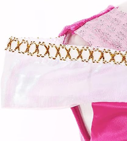 Mooedcoe Pink Princess Dress for Girls 2-8 Years