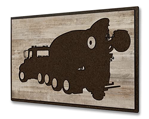 HowdyOwl Cement Truck Mixer Wall Art Decor