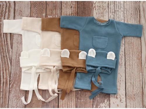 Vomdrok Newborn Boy Bear Costume Set