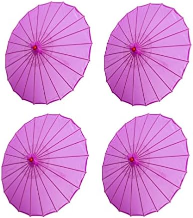 THY COLLECTIBLES 4-Piece 22 Bamboo Parasol Set
