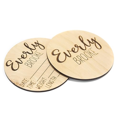 Personalized Double Sided Baby Announcement Sign for Hospital