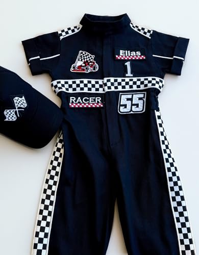Costumes Club Handmade Race Car Driver Costume for Toddlers