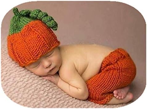 Beovtk Newborn Baby Pumpkin Costume Outfit