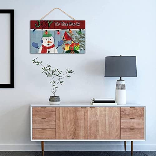 TEANFUN Joy to the World Wood Sign 12x20 Inch