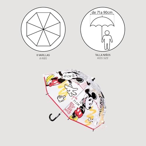Mickey Mouse Bubble Umbrella - Fun Durable