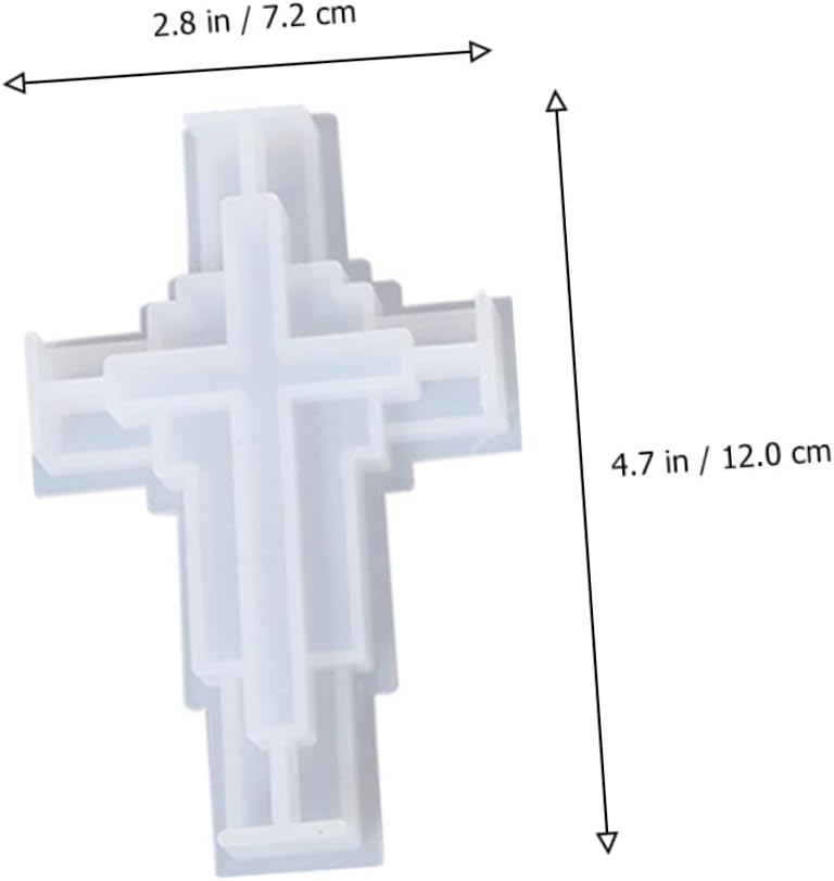 Housoutil 1Set Cross Shape Silicone Candle Stick Holder for Candle Making