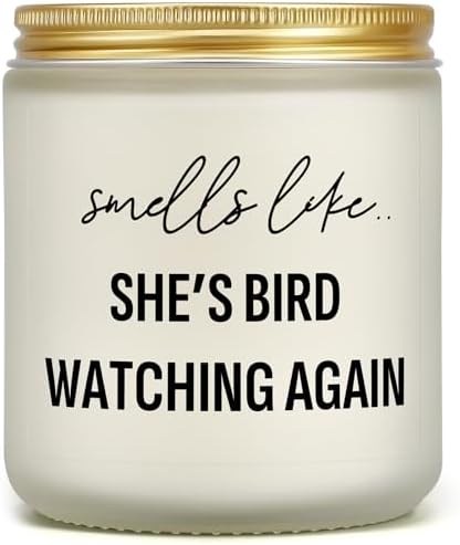Funny Bird Watching Candle with Lavender Scent