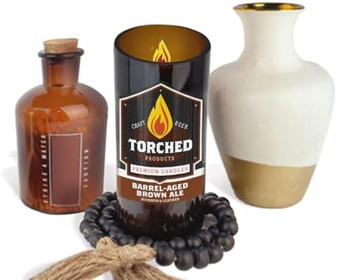 Torched Beer Scented Candles - Barrel-Aged Brown Ale 11 oz