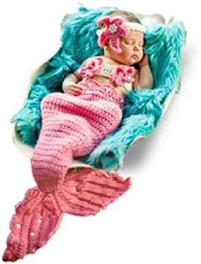 Matissa Newborn Baby Little Mermaid Costume Hat Outfit