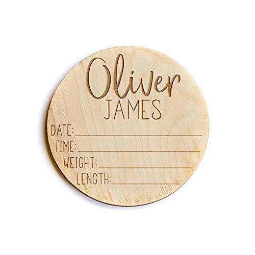 Newborn Announcement Sign - Personalized Baby Name Sign