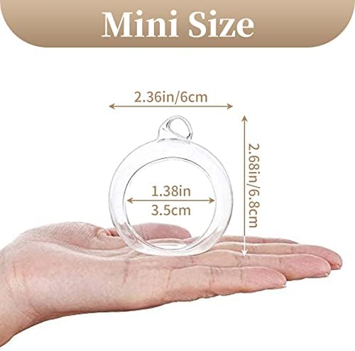 Sziqiqi 20pcs Tea Light Holders with 4 Extra 236inch Clear Glass Orbs