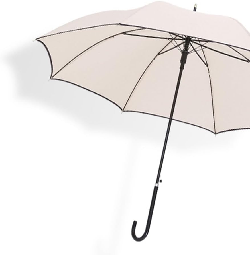 ThreeH Windproof Long Stick Umbrella with Leather Handle
