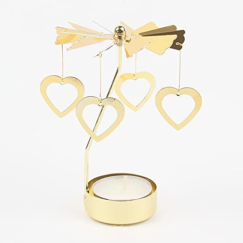 Surakey Gold Spinning Tea Light Candle Holder