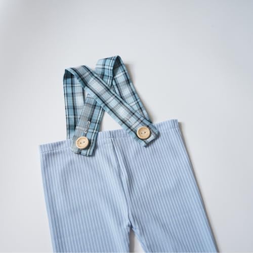 Zeroest Newborn Boy Photo Outfit with Suspenders and Hat