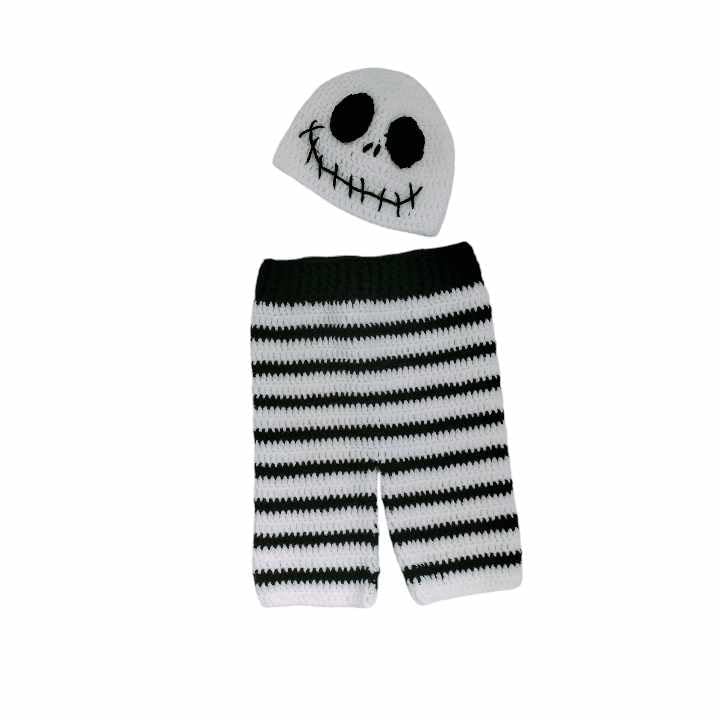 Baby Halloween Skeleton Costume Jack Skellington Beanie
