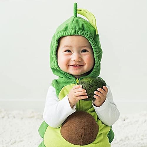 VISGOGO Halloween Costume Baby Romper Hooded Set