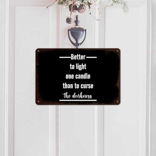 Funny Sayings Aluminum Plaque Wall Decor 12x16in