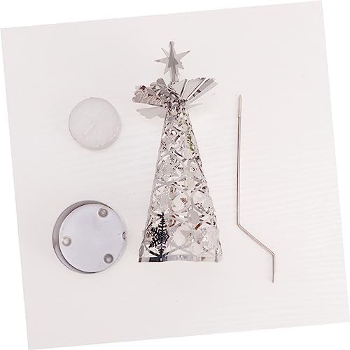 Christmas Tree Shaped Rotating Tea Light Holder