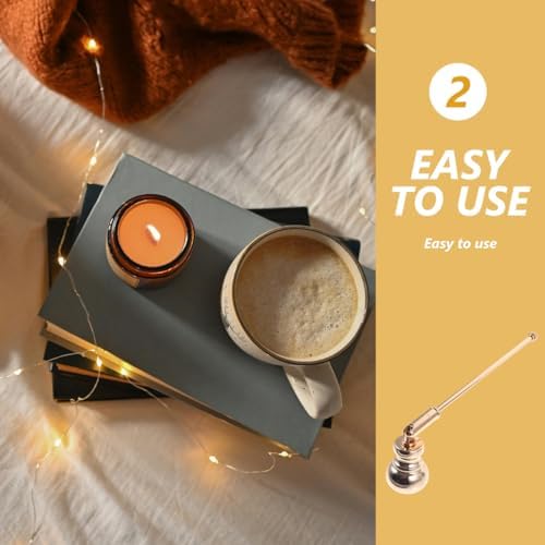 STOBAZA Candle Snuffer 98 Long Metal Candle Extinguisher Tool