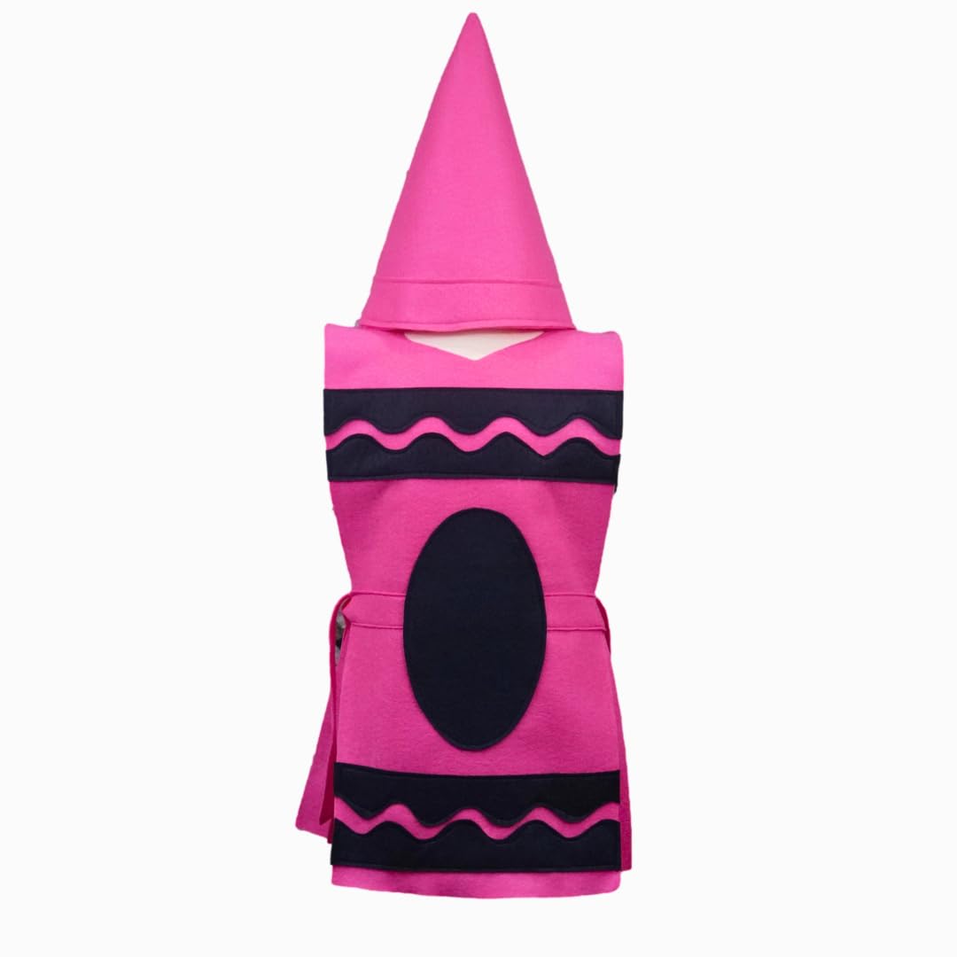 Pink Crayon Costume Tunic and Hat Set - Family Sizes