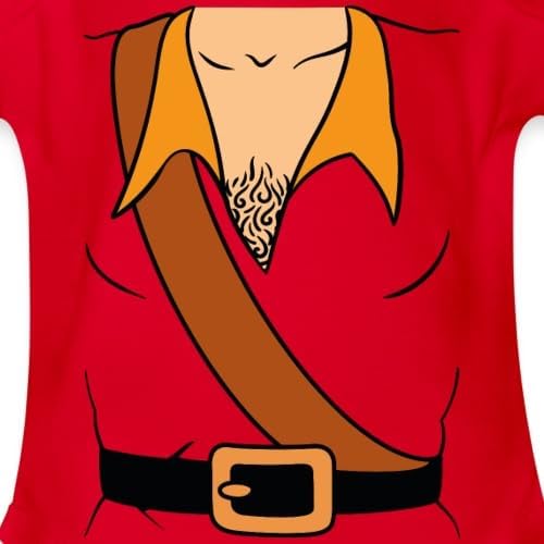 Spreadshirt Gaston Halloween Costume Organic Short Sleeve Baby Bodysuit