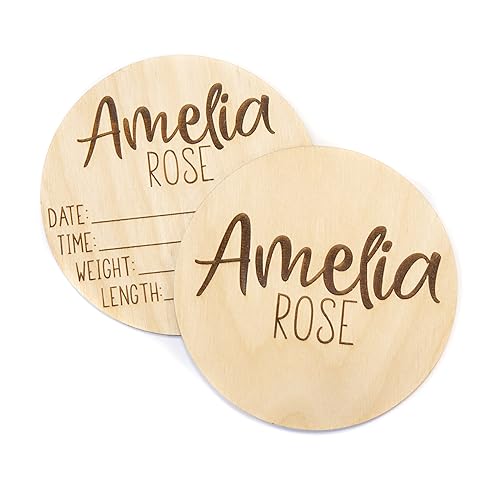 Personalized Double Sided Baby Announcement Sign for Hospital 1