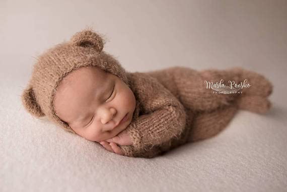 Handmade Teddy Bear Costume for Baby
