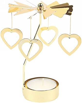 Surakey Gold Spinning Tea Light Candle Holder