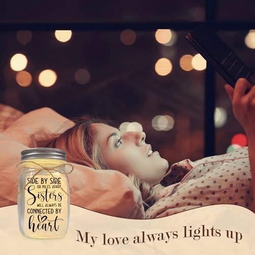 Birthday Gifts for Sister Mason Jar Night Light