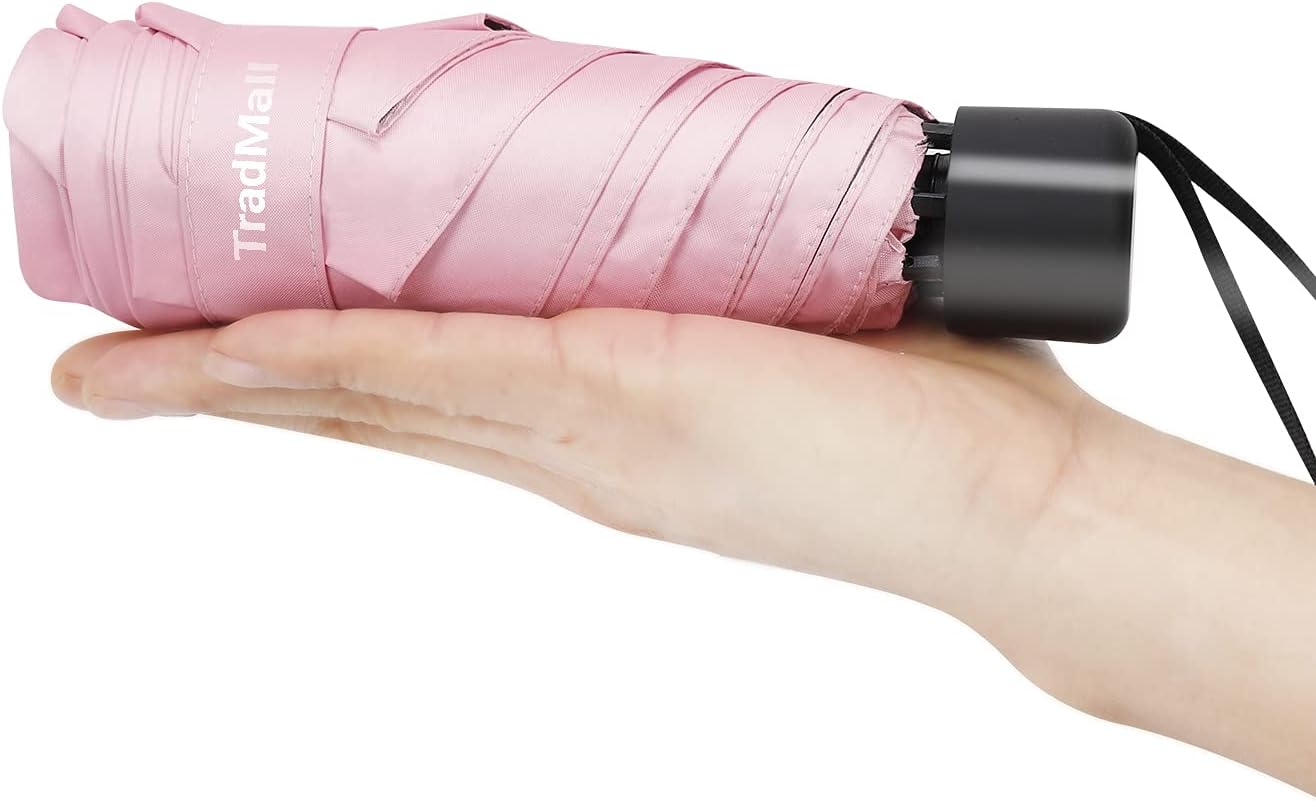 TradMall Mini Travel Umbrella with 95 UV Protection