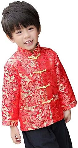 Little Boys Dragon Tang Coat Long Sleeve Boy Jacket