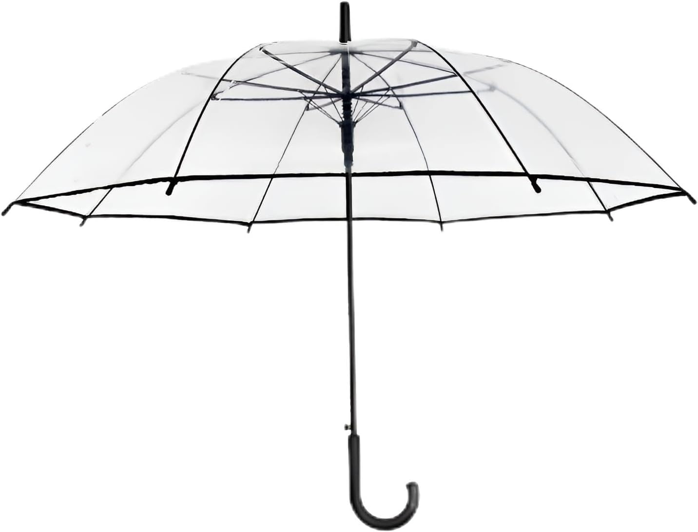 Mokcoliy Thick Transparent Umbrella 16-Rib Auto Open Windproof 1
