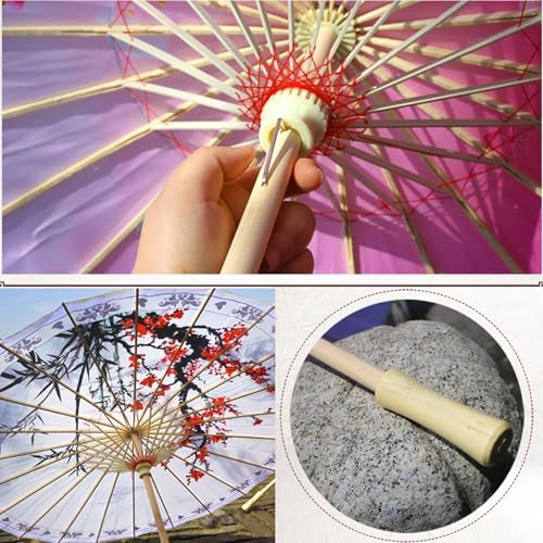 Handmade Silk Parasol Umbrella with Bamboo Frame