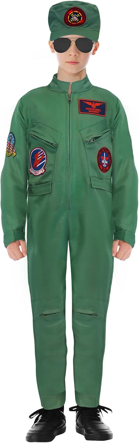 Fighter Pilot Costume Set for Kids Halloween