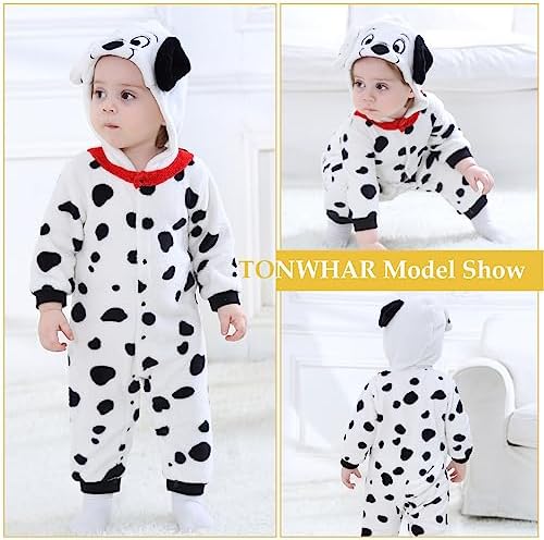 TONWHAR Winter Hooded Romper for Baby and Toddler