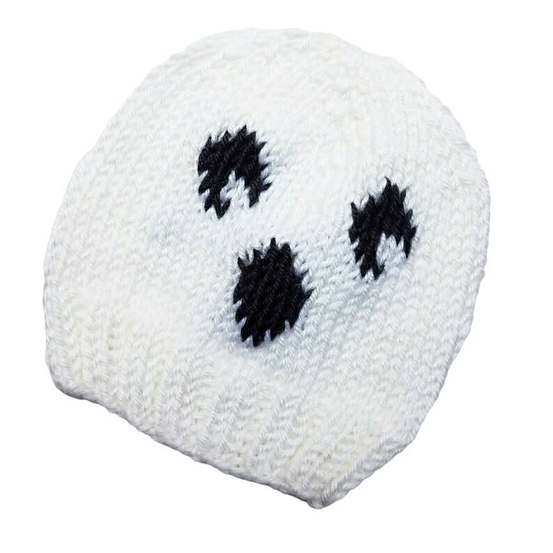 Little Fox Nerdy Knits Ghost Beanie Halloween Costume Hat