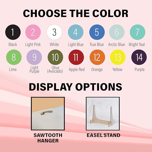 Baby First Year Photo Keepsake Sign with Easel Stand