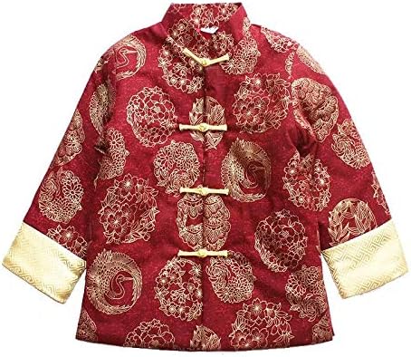 Hooyi Boys Traditional Tang Coat Spring Festival Costume 1