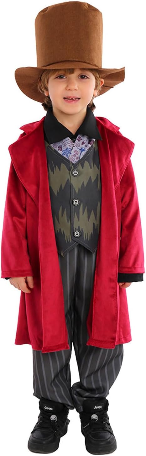 Cekalue Kids Medieval Steampunk Costume Set with Accessories