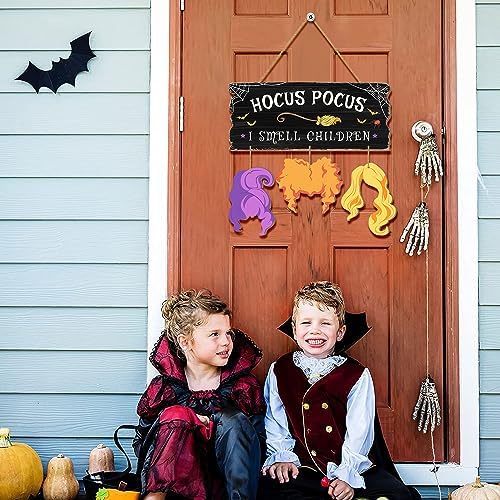 Hocus Pocus I Smell Children Wooden Door Sign