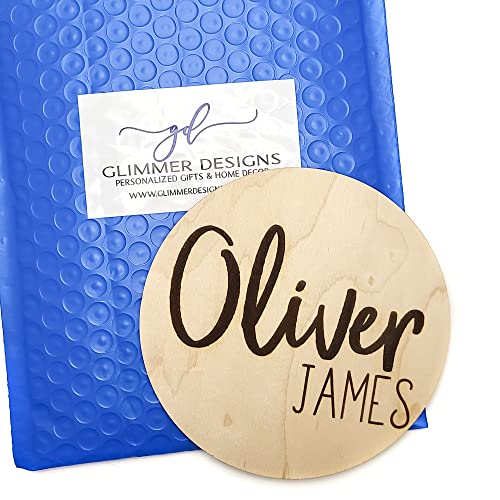 Double Sided Newborn Announcement Sign - Personalized Baby Name Sign