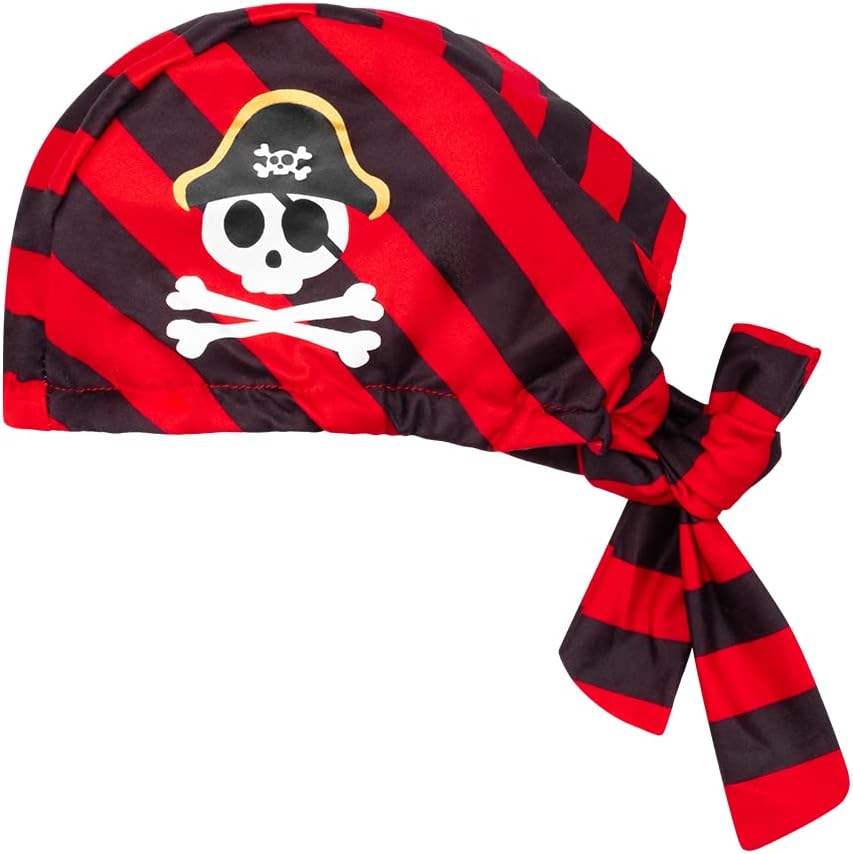 LENSOUS Pirate Costume Pants Set with Hat for Baby