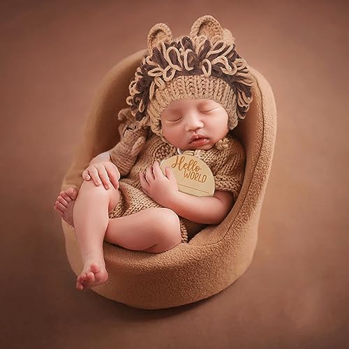 BLUETOP Lion Baby Onesie Set Newborn Photoshoot