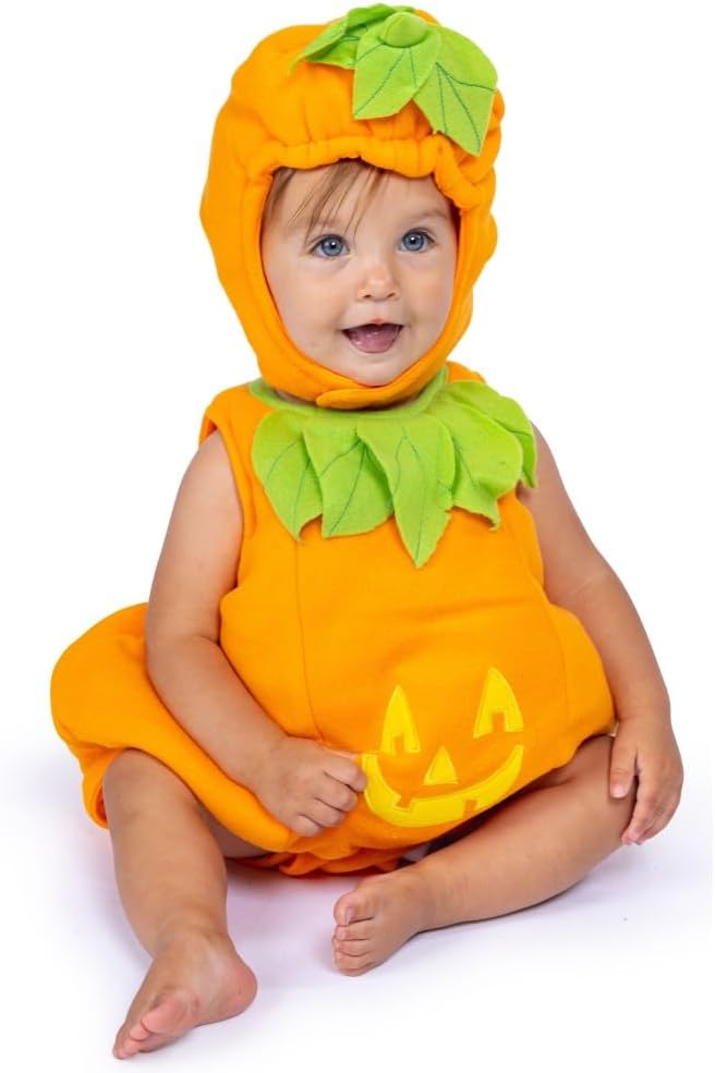 Dress Up America Baby Pumpkin Costume for Toddlers