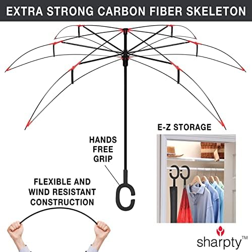 Sharpty Inverted Windproof Umbrella for Women