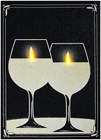 Ohio Wholesale Lighted Wine Glass Candles Wall Art 1