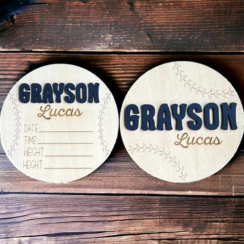 Personalized 3D Newborn Baby Name Announcement Sign - Custom Hospital Photo Prop