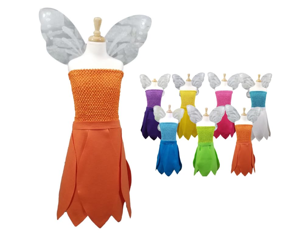 Orange Animal Fairy Costume for Kids and Adults